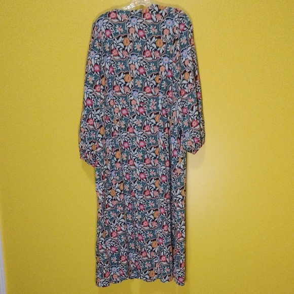 Universal Thread Multi floral Color Tiered Sundress Size XXL With Side Pockets - Picture 4 of 5